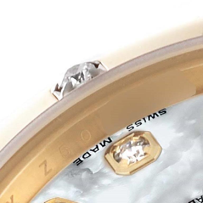 Rolex Pearlmaster 18K Yellow Gold MOP Diamond Ladies Watch 80318 4