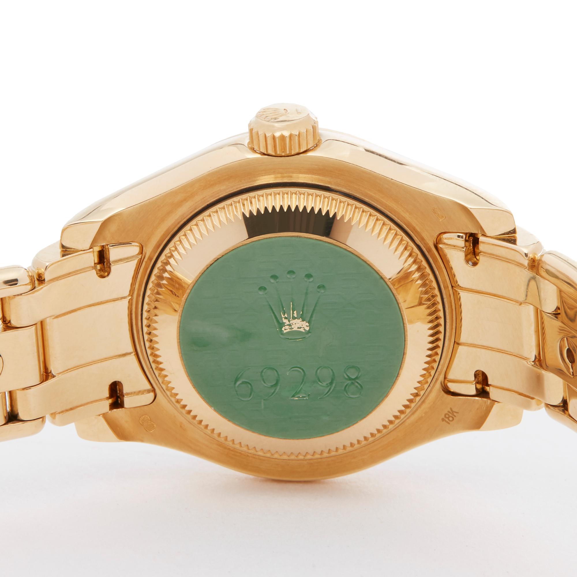 Rolex Pearlmaster 29 Diamond Yellow Gold 69298 Wristwatch 1