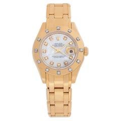 Montre-bracelet Rolex Pearlmaster en or jaune 18 carats, réf. 80318