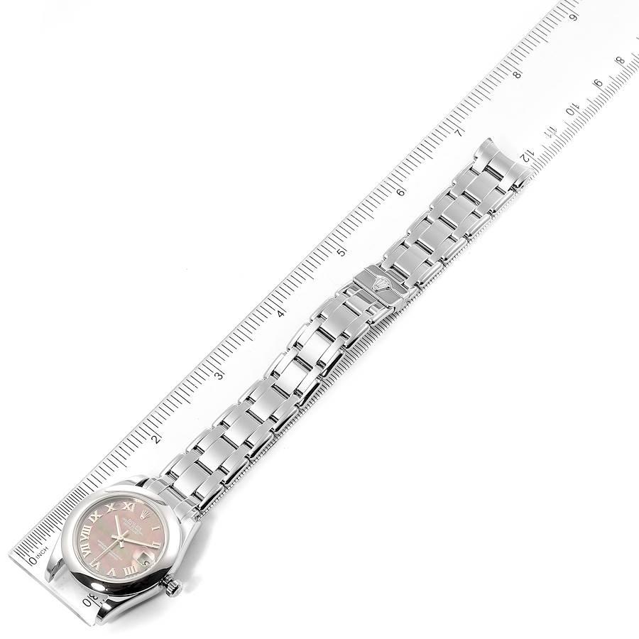 Rolex Pearlmaster Midsize White Gold Mother of Pearl Ladies Watch 81319 6