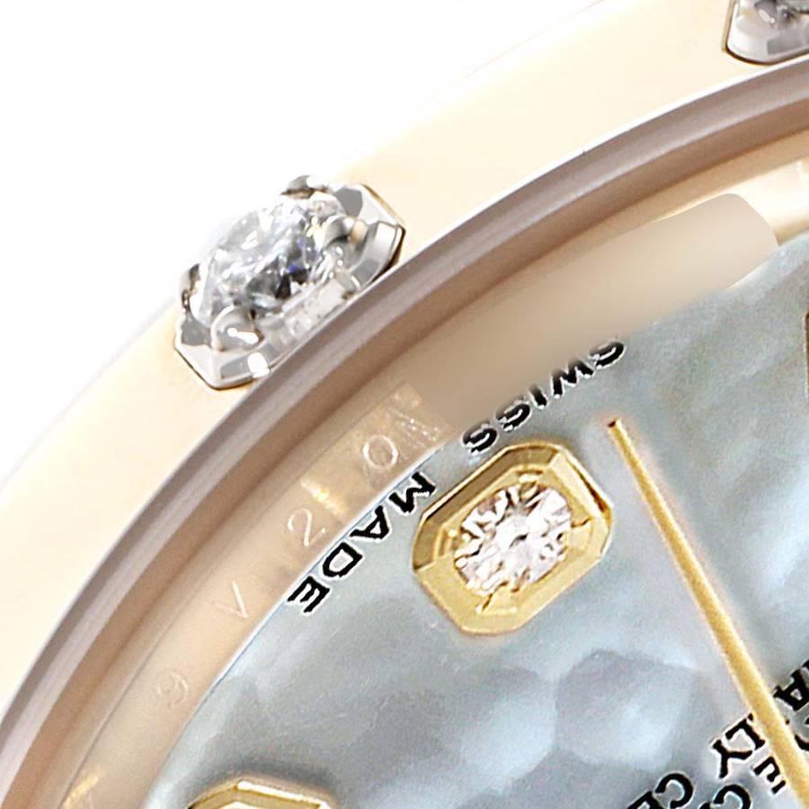 Rolex Pearlmaster Midsize Gelbgold MOP Diamant Damenuhr 81318 im Angebot 4