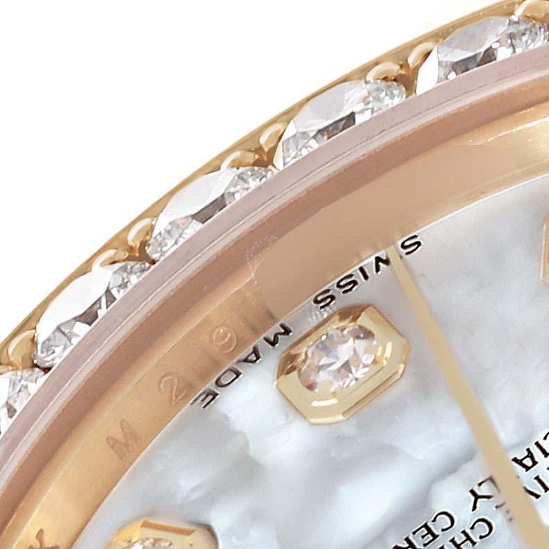 Rolex Pearlmaster 34mm Yellow Gold MOP Diamond Ladies Watch 81158 Box Card 1