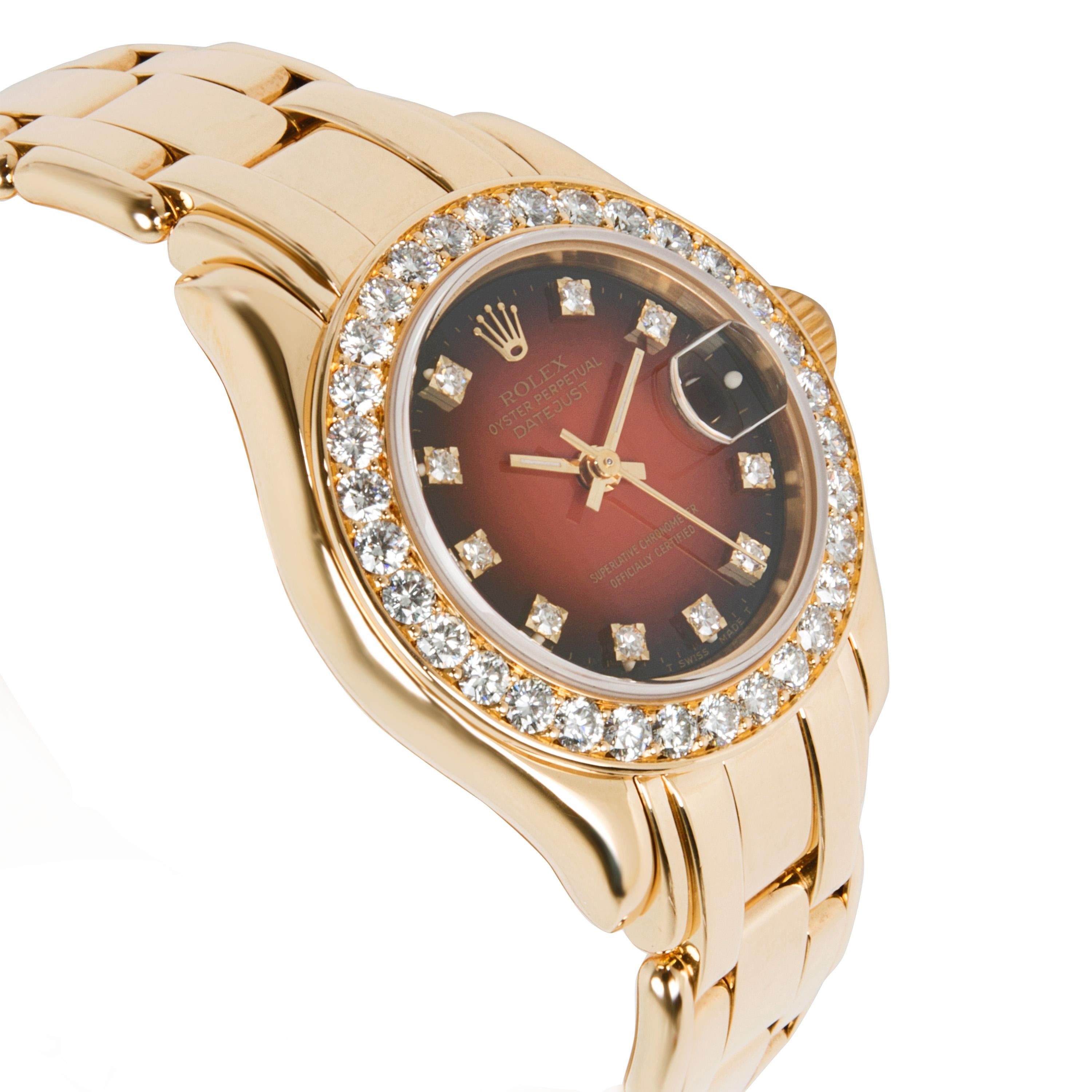 Rolex Pearlmaster 69298 Women's Watch in 18 Karat Yellow Gold 1