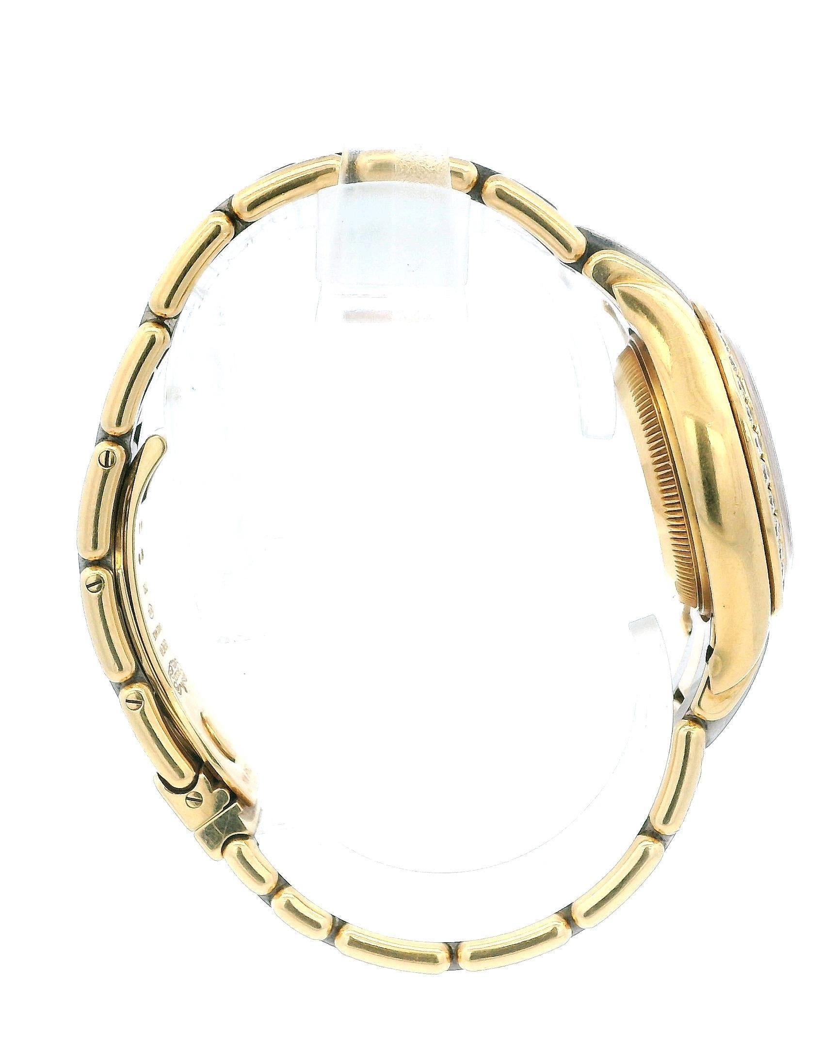 Rolex Pearlmaster 80298 Bisel de diamantes tricolor Reloj de señora en venta 1