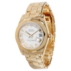 Rolex Montre unisexe Pearlmaster 81208 en or jaune 18 carats