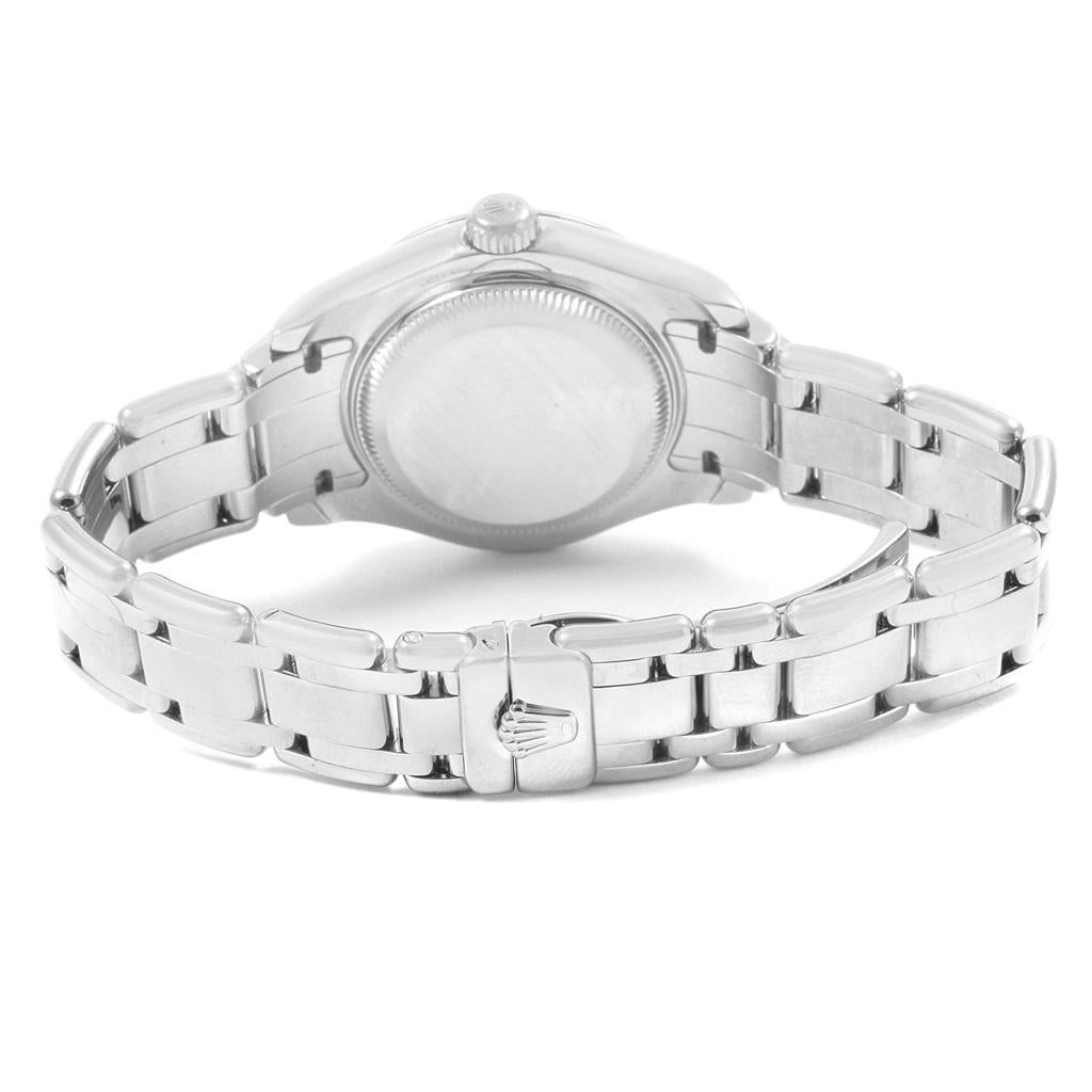 Rolex Pearlmaster Masterpiece White Gold MOP Diamond Ladies Watch 80299 7