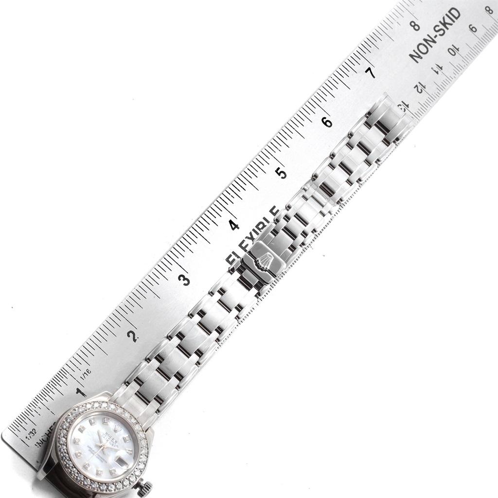 Rolex Pearlmaster Masterpiece White Gold MOP Diamond Ladies Watch 80299 8