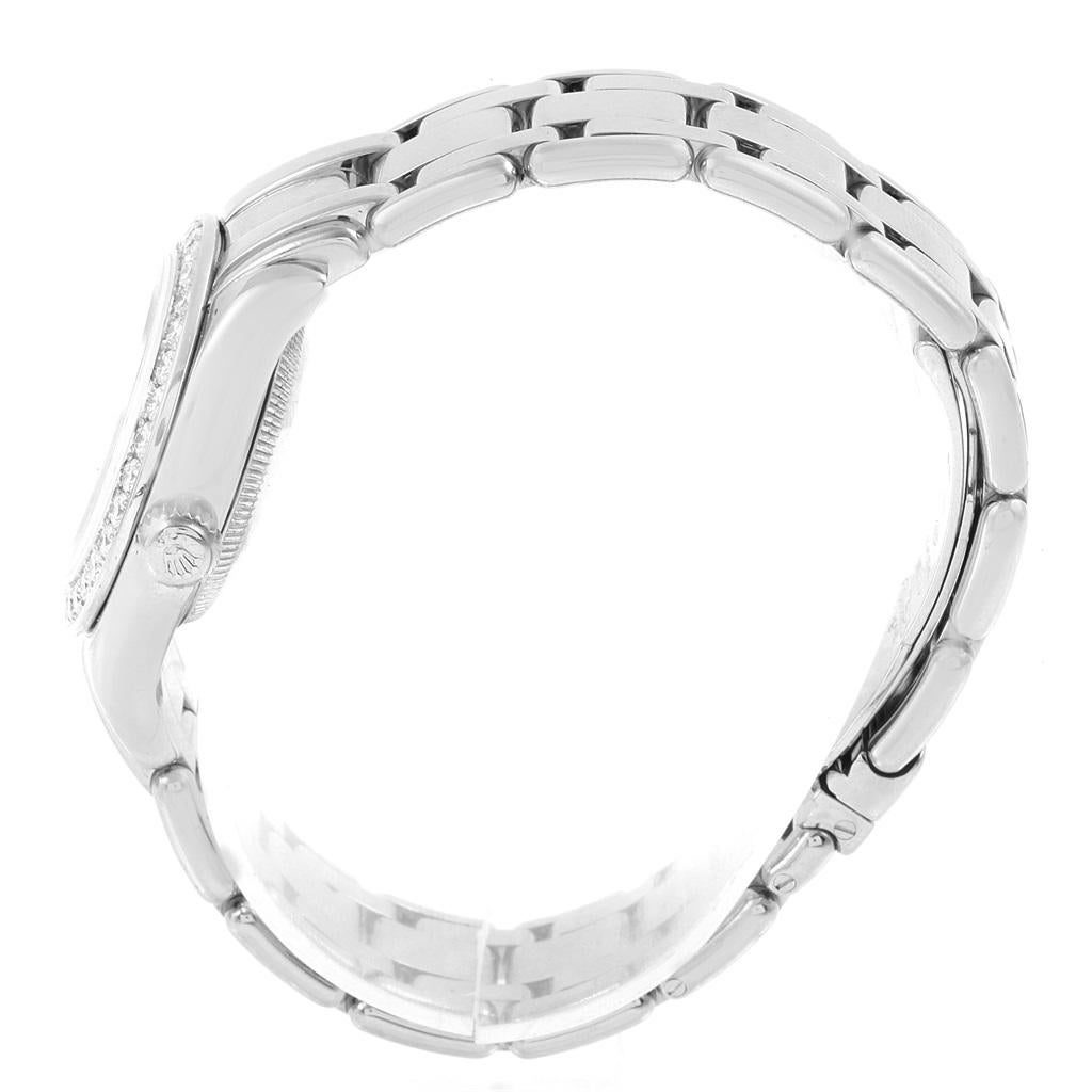 Rolex Pearlmaster Masterpiece White Gold MOP Diamond Ladies Watch 80299 For Sale 4