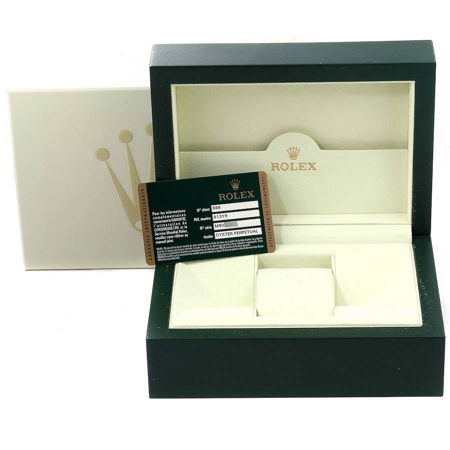 Rolex Pearlmaster Midsize MOP White Gold Diamond Ladies Watch 81319 Box Card 5