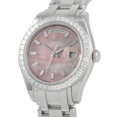 Rolex Pearlmaster Platinum Watch 18956BR
