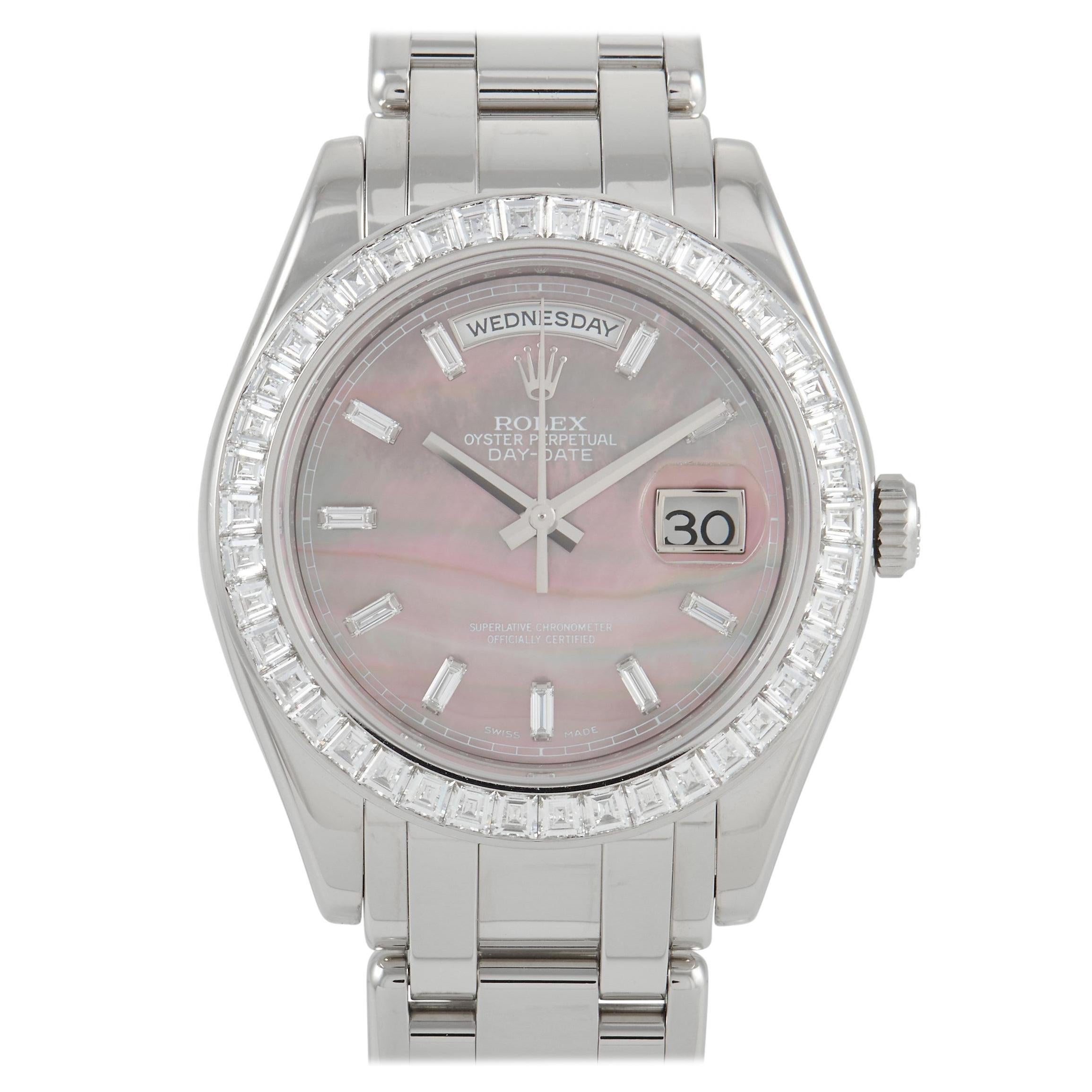 Rolex Pearlmaster Platinum Watch 18956BR