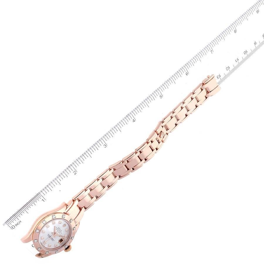 Rolex Perlenmaster Roségold MOP Diamant-Zifferblatt Damenuhr 80315 7