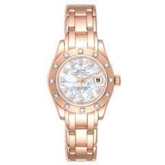 Rolex Pearlmaster Oro Rosa MOP Quadrante Diamante Donna 80315