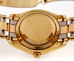 Rolex Pearlmaster Tridor 18k Gold Men's Day-Date w/ Tahitian MOP Dial 18948