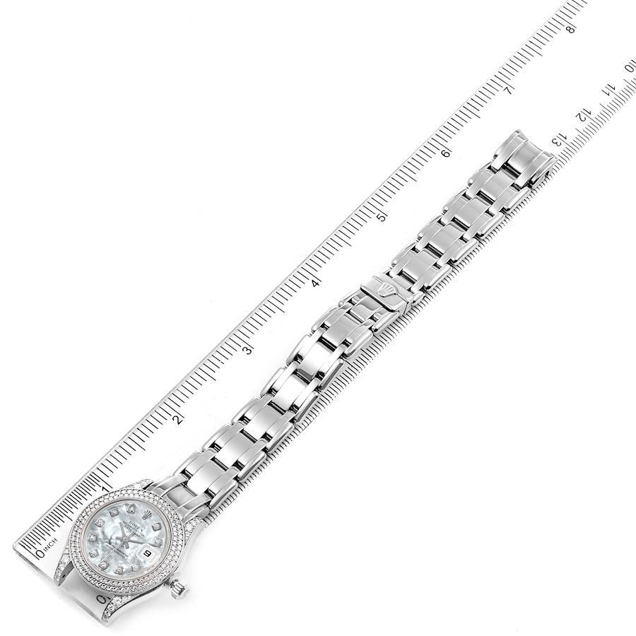 Rolex Pearlmaster White Gold MOP Diamond Ladies Watch 69359 For Sale 5