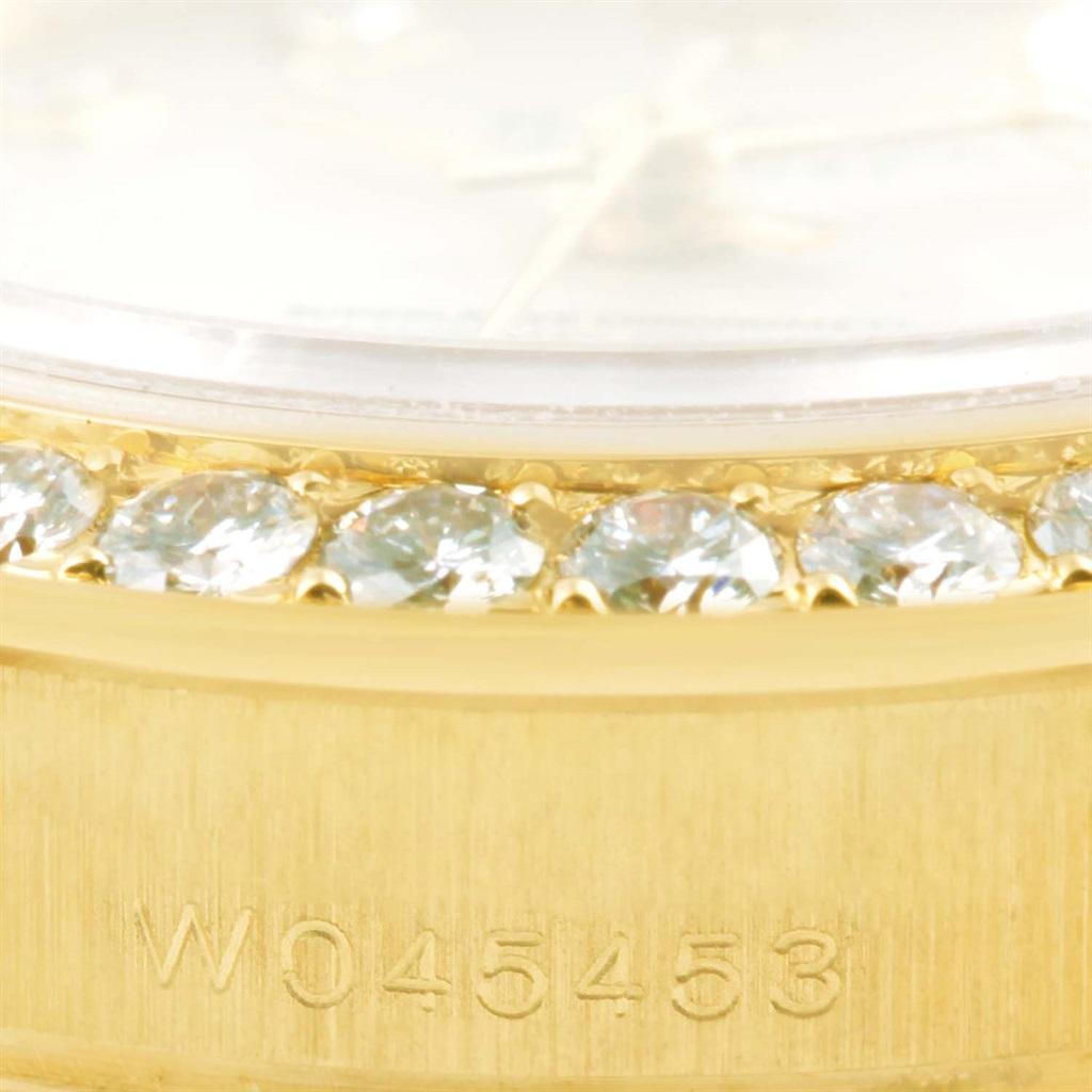Rolex Pearlmaster Yellow Gold Diamond Dial Bezel Ladies Watch 69298 7