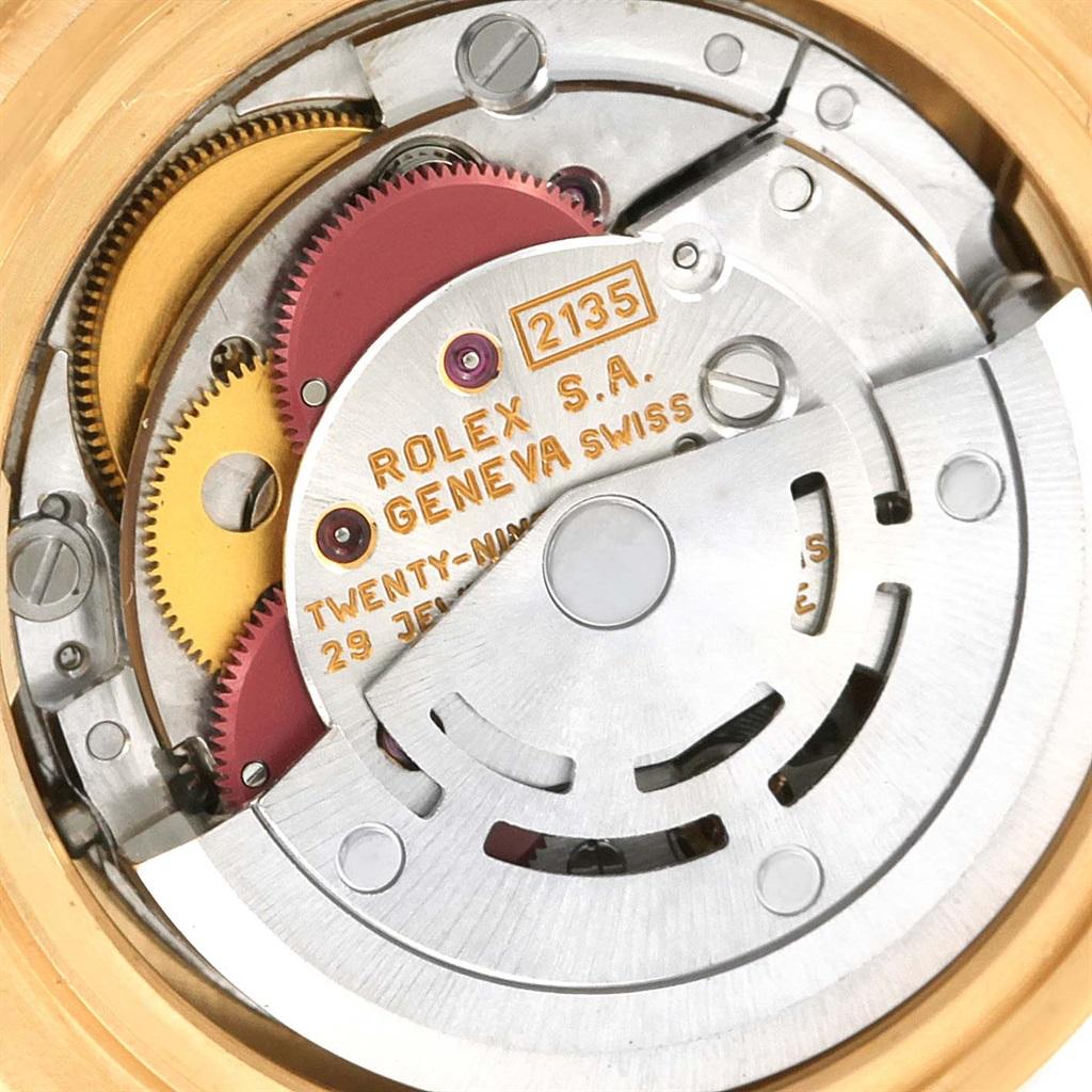 Rolex Pearlmaster Yellow Gold Diamond Dial Bezel Ladies Watch 69298 Damen