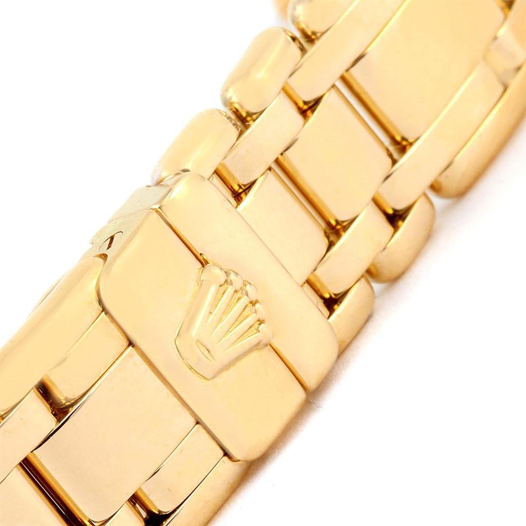 Rolex Pearlmaster Yellow Gold Diamond Dial Bezel Ladies Watch 69298 4