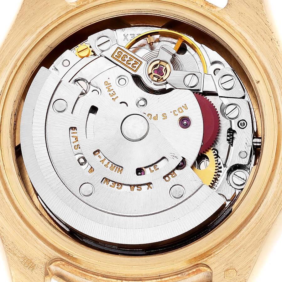 Rolex Perlenmaster Gelbgold MOP Diamant Rosa Saphir Damenuhr 80308 im Angebot 5