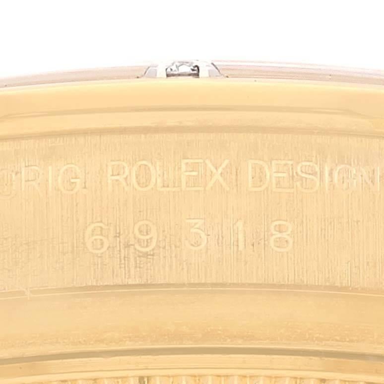 Women's Rolex Pearlmaster Yellow Gold Mother of Pearl Diamond Ladies Watch 69318 Box
