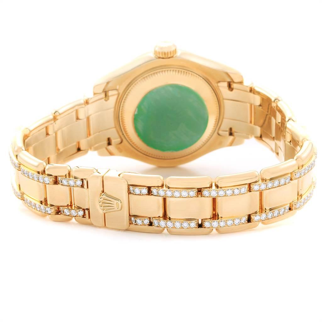 Rolex Pearlmaster Yellow Gold Two-Row Diamond Bracelet Ladies Watch 80308 1