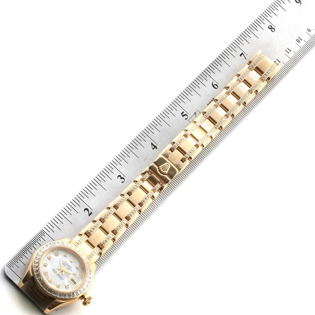 Rolex Pearlmaster Yellow Gold Two-Row Diamond Bracelet Ladies Watch 80308 2