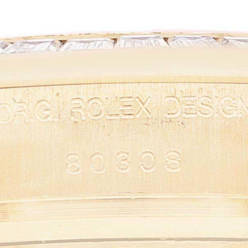 Rolex Pearlmaster Yellow Gold Two Row Diamonds Bracelet Ladies Watch 80308 3