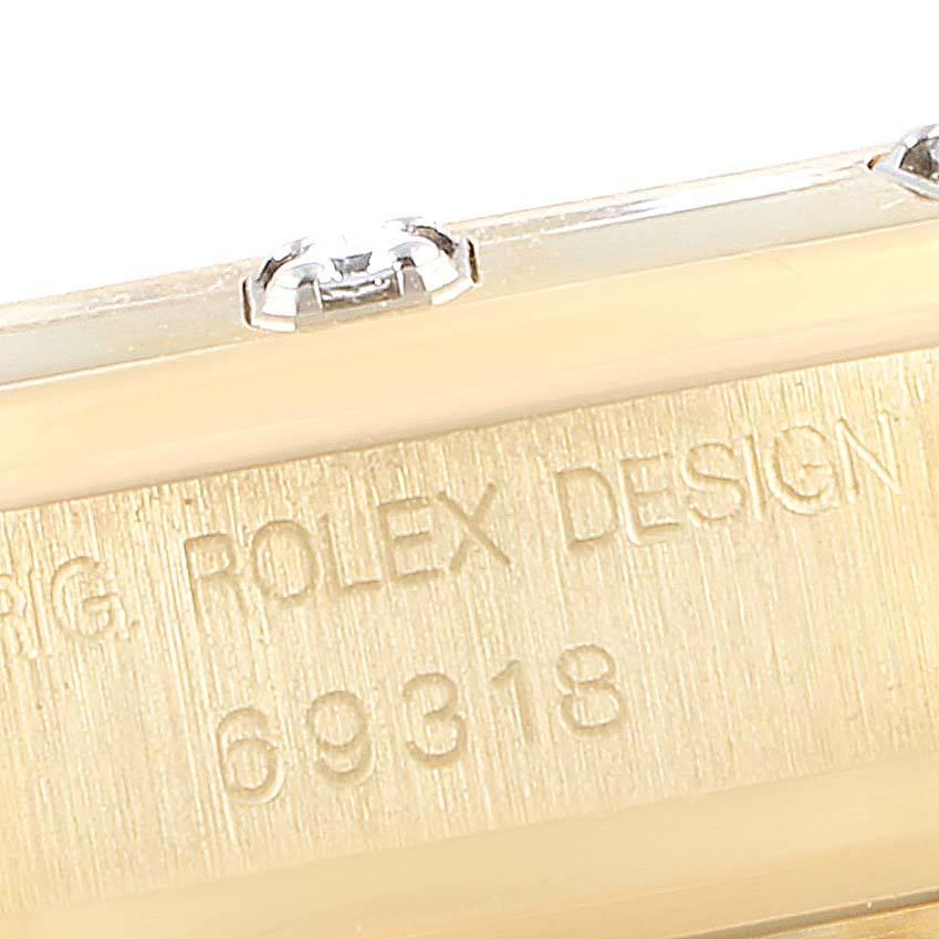 Rolex Pearlmaster Yellow Gold White Dial Diamond Ladies Watch 69318 2