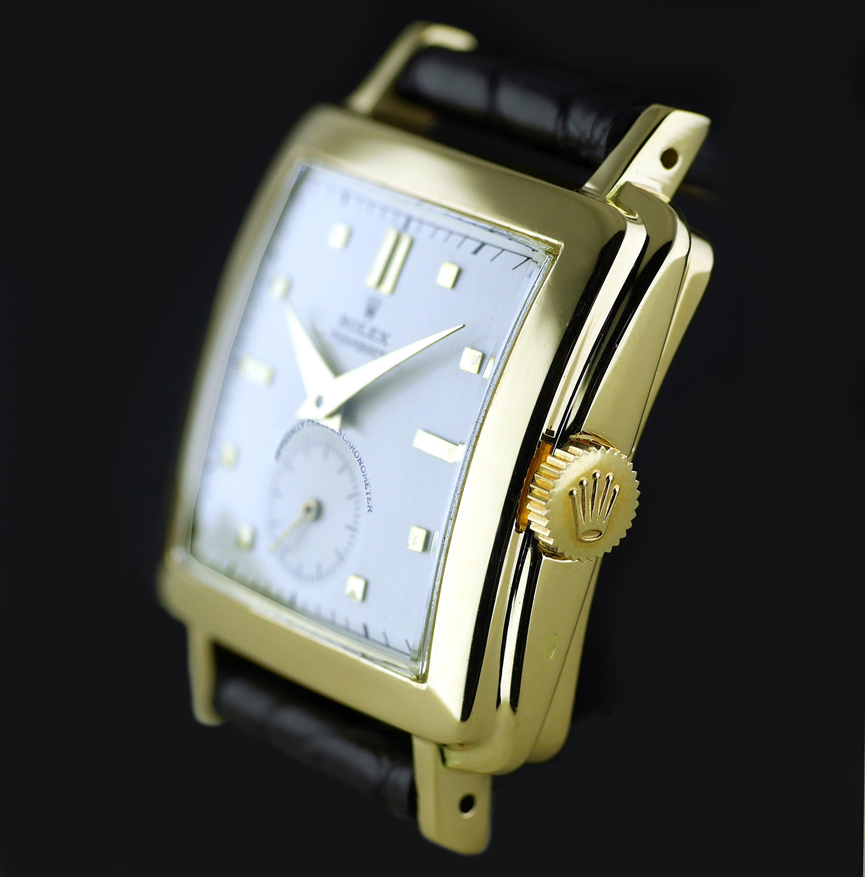 Rolex Perpetual Automatic 18 Carat Gold, circa 1951 In Excellent Condition In London, GB