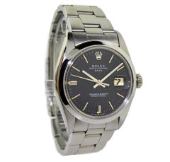 Rolex Perpetual Date mit original schwarzem Zifferblatt von 1968 oder 1969