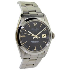 Vintage Rolex Perpetual Date with Original Black Dial from 1968 or 1969