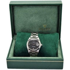 Rolex Perpetual Date mit original schwarzem Zifferblatt von 1968 oder 1969