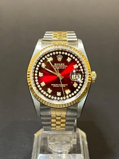 Rolex Perpetual Datejust 36 Custom Red Vignette