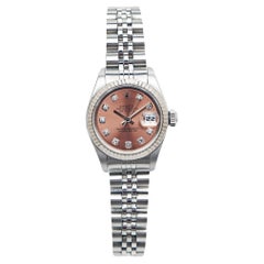 Rolex Pink Diamonds 18K White Datejust 179174 Women's  Wristwatch 26 mm