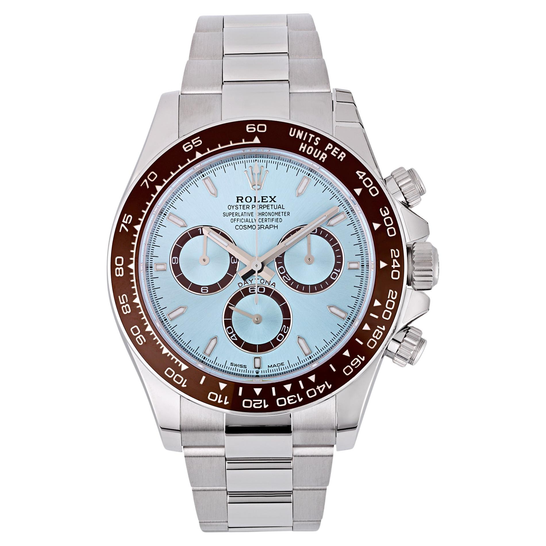 What color dial does a Rolex Daytona Panda have?