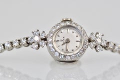 Rolex Platinum Diamond Wristwatch, circa 1960