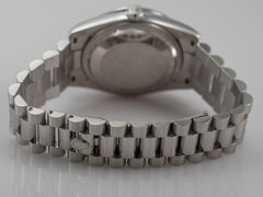 Rolex Platinum Ice Blue Diamond Day-Date 118346 Men’s Wristwatch with Box