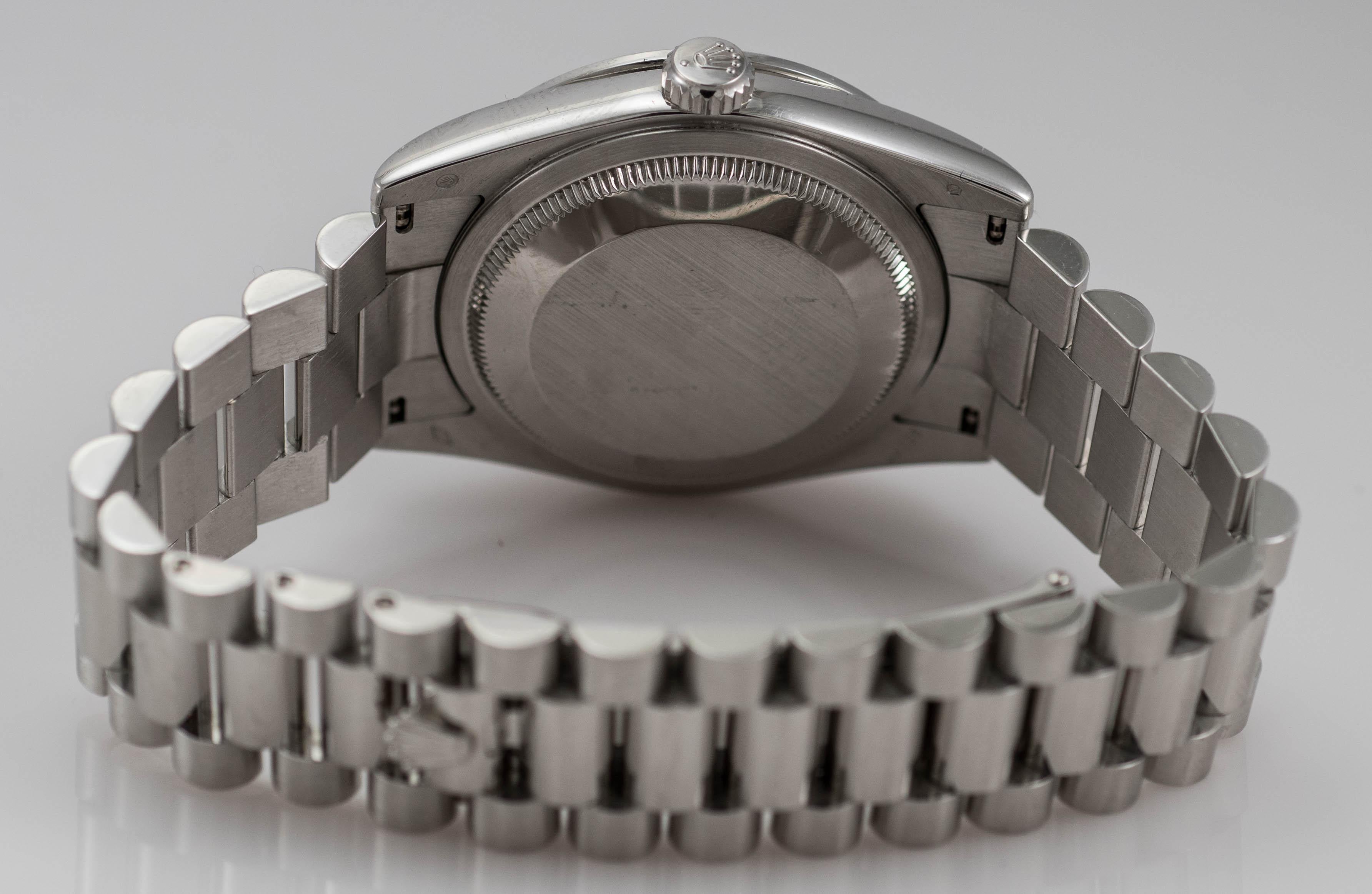 Rolex Platinum Ice Blue Diamond Day-Date 118346 Men’s Wristwatch with Box 1