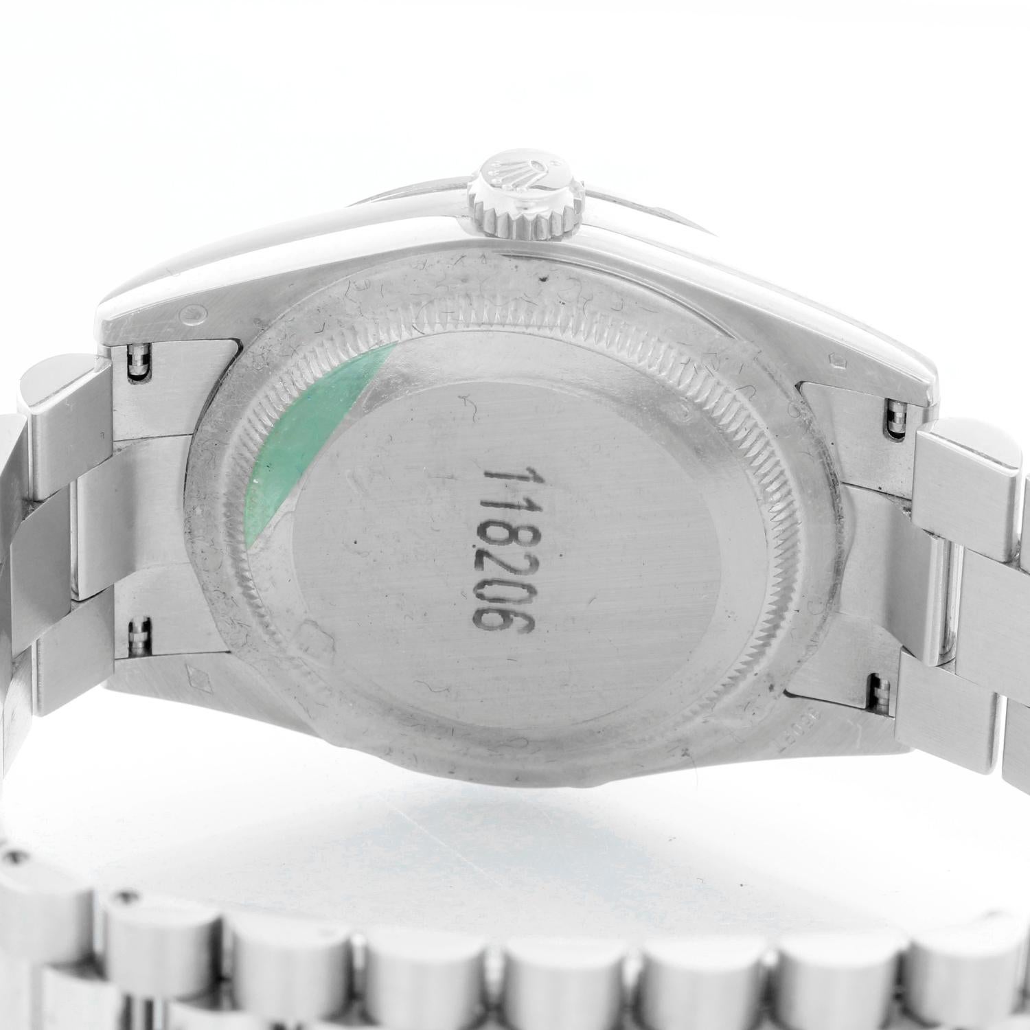 Women's Rolex Platinum President Day-Date Men's Watch 118206