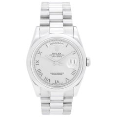 Used Rolex Platinum President Day-Date Men's Watch 118206