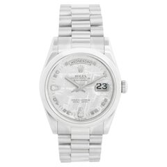 Used Rolex Platinum President  Day-Date Men's Watch 118206