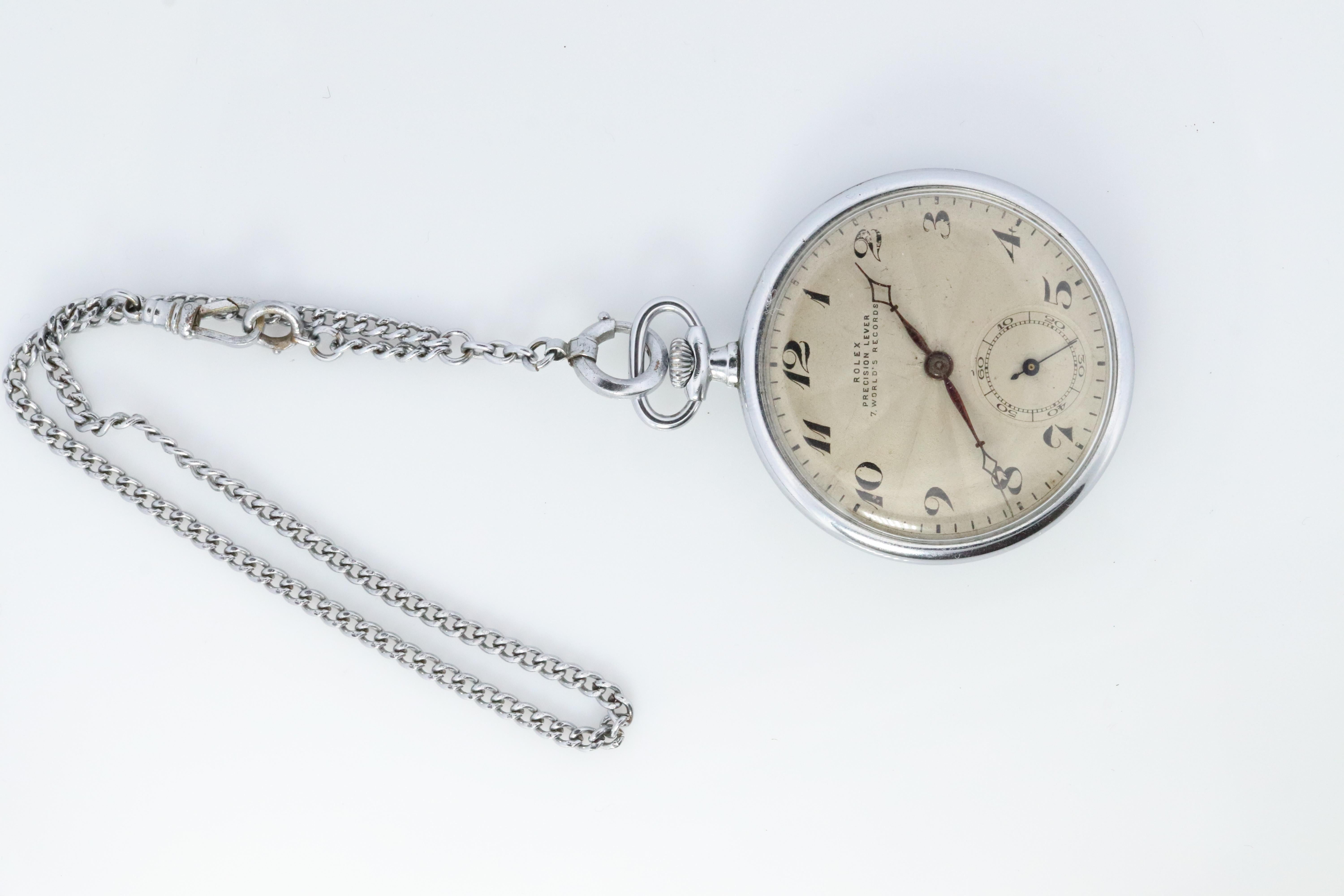 rolex lever pocket watch