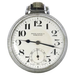 Rolex Pocket Watch. Vintage Rolex Watch Co Railway Working Pocket Watch