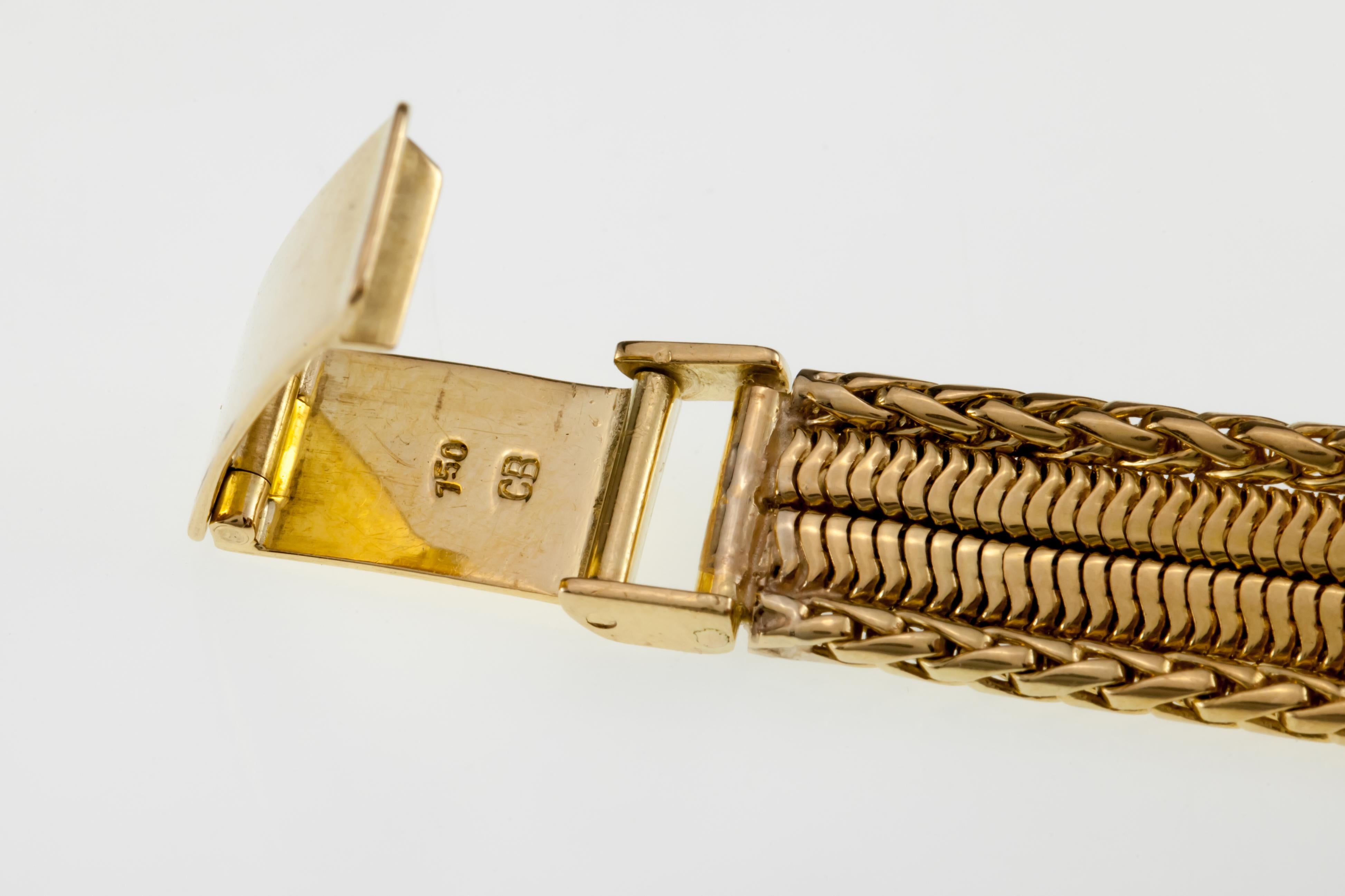 Rolex Precision 18k Gold Diamond Bucherer Concealed Dial Women's Dress Watch 282 4
