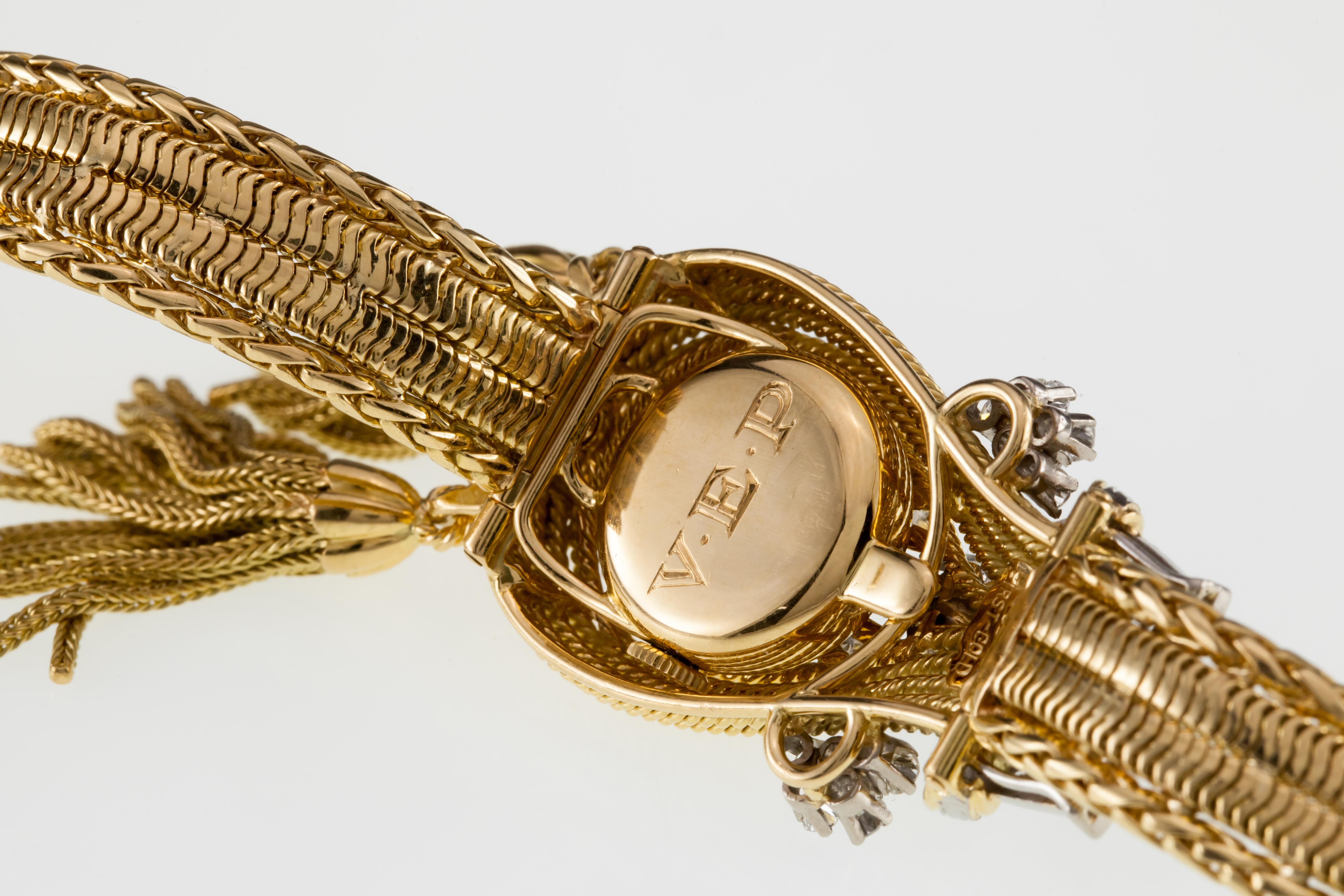 Rolex Precision 18k Gold Diamond Bucherer Concealed Dial Women's Dress Watch 282 In Good Condition In Sherman Oaks, CA