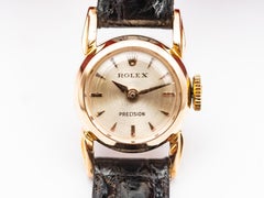 Rolex Precision 18k Gold Watch for Ladies, 1950's