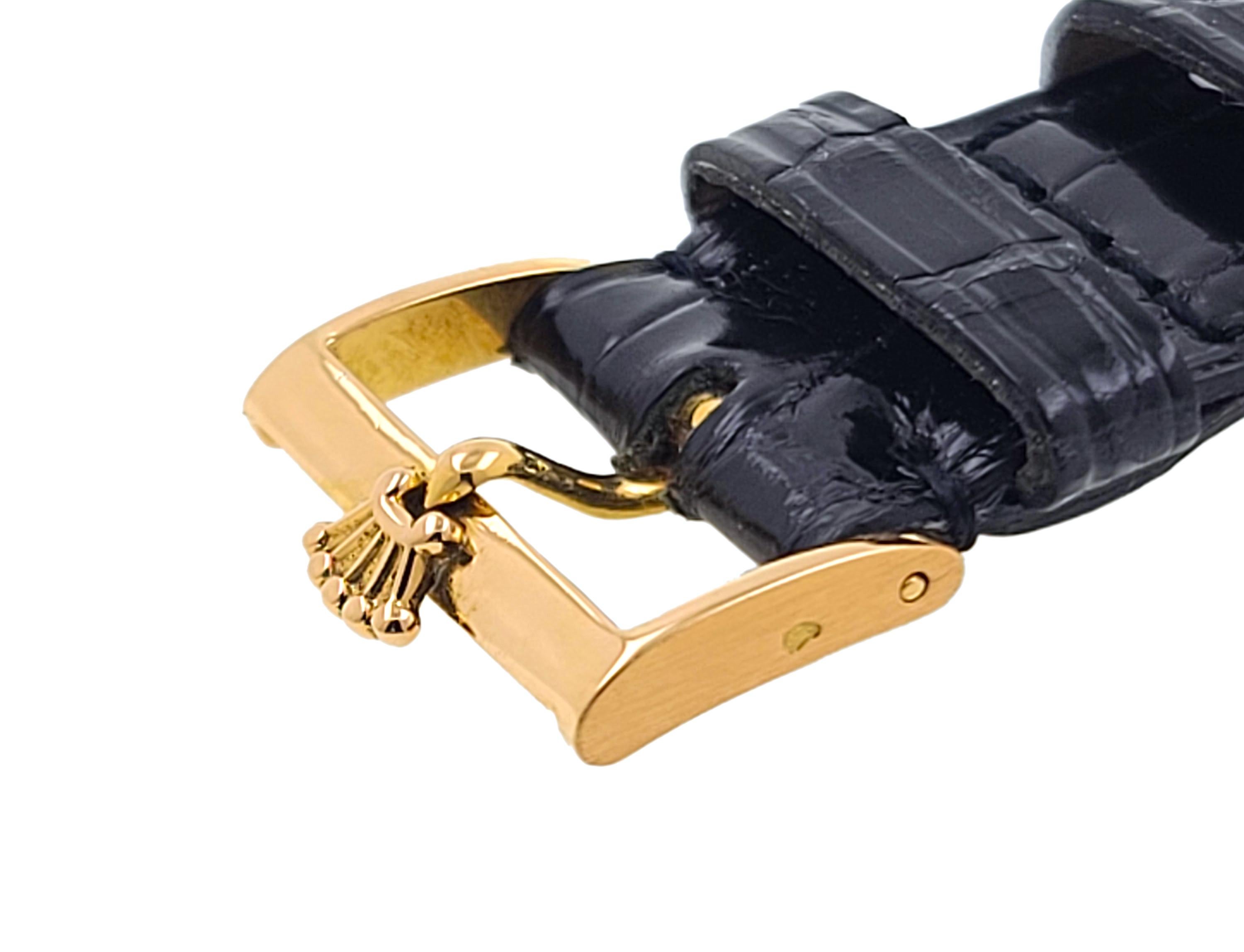Rolex Precision Montre habillée en or rose 18 carats 3745 Cal 710 Superbalance Pre Oyster Pour hommes en vente
