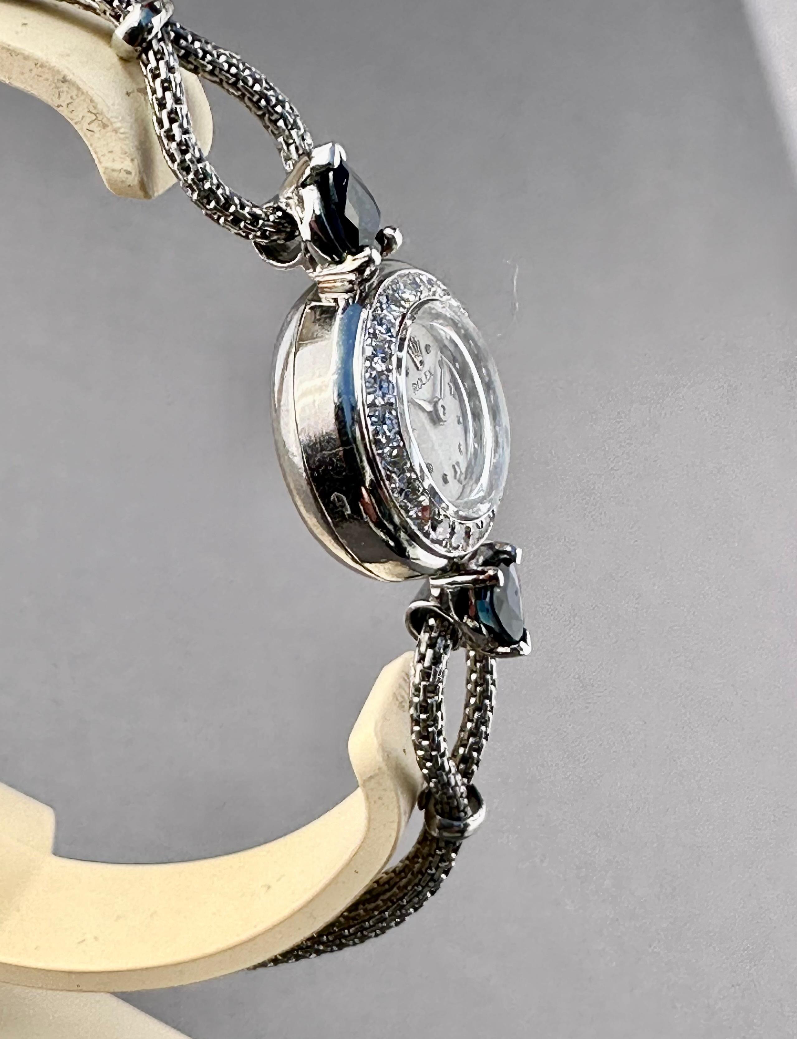 Rolex Precision Montre vintage pour femmes des années 1940 en platine avec cadran à étoiles extrêmement rare

Vintage Ladies Rolex Diamond & Platinum Watch - Mouvement mécanique. Boîtier en platine avec lunette en diamant (16 mm). Cadran