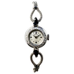 Rolex Precision 1940's Vintage Platinum "Star Dial" ladies Watch Extremely Rare