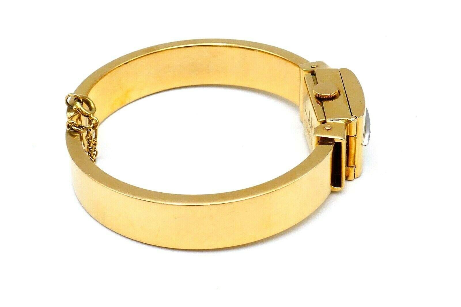 Rolex Precision 1960 Yellow Gold Diamond Ladies Wrist Watch Bracelet In Excellent Condition In Beverly Hills, CA